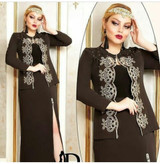 کت و دامن زنانه جلو کار کاملا گلدوزی شده کد 4048