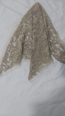 روسری سه گوش دانتل مخملی قواره 75cm کد 2243